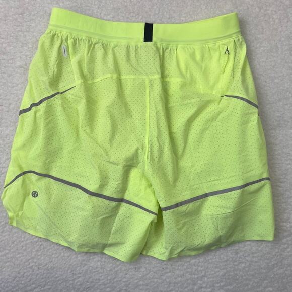 Lululemon Mens Surge Short Lined Special Edition 6" Faded Zap Neon Green M - Picture 6 of 9